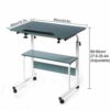 HDDFG Modern Portable Folding Laptop Table Computer Desk Height Adjustable Writing Desk Bed Side Table Home Office Furniture