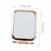 Beavorty 2pcs double sided makeup mirror home travel mirror Magnifying double side folding Portable Tabletop Makeup Mirror LED lighted mirror Cos