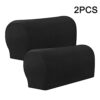 Amusingtao Armrest Covers Sofa Set of 2 Stretch Armchair Couch Anti-Slip Waterproof Furniture Protector Slipcovers for Armrest Chair Covers (Blac