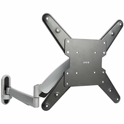 VIVO Counterbalance 26 to 55 inch LCD LED Plasma Screen TV Wall Mount, Height Adjustable Pneumatic Spring Fully Articulating Bracket, Silver, MOU