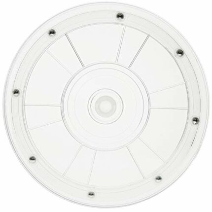 PrimeMatik - Manual rotating base display 20,3 cm transparent lazy susan
