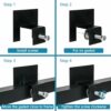 VACONICO 6 PCS Bed Frame Non Slip Mattress Gaskets, Adjustable Metal Mattress Holder, Easy to Installation Anti-Slip Baffle Fit for Most Metal Be