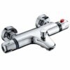 Solepearl Thermostatic Bath Shower Mixer Tap Modern Bathtub Shower Bath Mixer Valve Anti Scald Tap, Thermostatic Exposed Shower Mixer Valve with