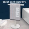 NearMoon T-Shape Hand Towel Holder-Bathroom Towel Rack-Stand with Balanced Base Towel Bar for Bathroom Kitchen Vanity Countertop, Modern Stand To