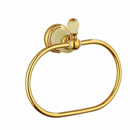LIUZH Oval Towel Ring Antique Brass Hanger Hand Towel Holder for Bathroom Kitchen Accessories Wall Mounted
