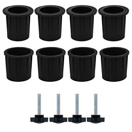 AIEX 12pcs Umbrella Stand Base Replacement Parts, Umbrella Base Accessories Silicone Umbrella Accessories with M8 Thread Plastic Hand Knob Screws