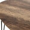 HAKU Möbel Side table, MDF, black oak, W 40 x D 40 x H 43 cm