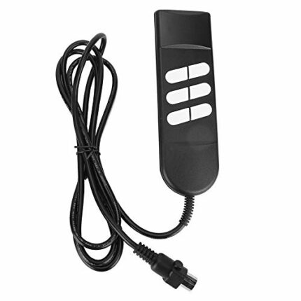 Fdit 6 Button 5 Pin Prong Remote Handset Sofa Controller Lift Chair Hand Control Switch for Home Appliance Adjustable Bed Lift Chairs Power Recli