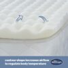 Silentnight Orthopaedic Single Mattress Topper - Contoured Memory Foam Supportive Topper to Relieve Neck Back Body Pain When Sleeping Reduce Stre