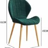dining chair Kitchen Dining Room Furniture Chairs Leather Dining Chairs Kitchen Chairs Set Of 4 Iron Non-Slip Feet Suitable Makeup Chair Rest Off