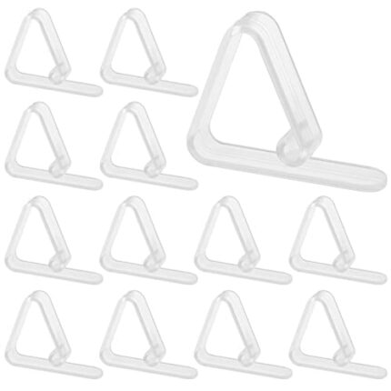 GORGECRAFT 24 Pieces Transparent Clear Tablecloth Clips Picnic Table Cloth Hold Down Clips Plastic Non-Slip Tablecloth Clips For Outside Picnics