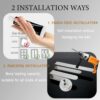 Towel Holder Self Adhesive - 2Pcs No-drill Towel Rail - 39 cm & 21 cm Towel Bar Self Adhesive I Durable I Waterproof Stainless Steel Towel Rail f