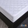 30cm Deep Waterproof Quilted Mattress Protector Fitted Cover Microfiber Topper Elasticated Skirts (4FT)