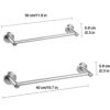 Towel Rail, 304 Stainless Steel 40 cm Towel Holder, for Kitchen, Bathroom, Hotel