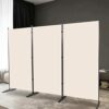 YASRKML 3 Panel Partition Room Divider, Folding Privacy Screen for Office, Room Separators Divider Freestanding Indoor Changing Divider Screen Pa