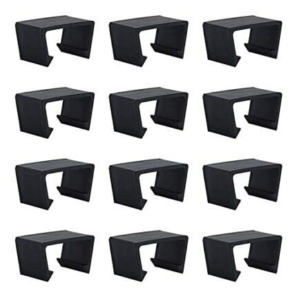 wocpvm 12 Pcs Rattan furniture clips Outdoor Furniture Clips Furniture Alignment Clips Sectional Connector for Rattan Chairs for Rattan Chairs Ga