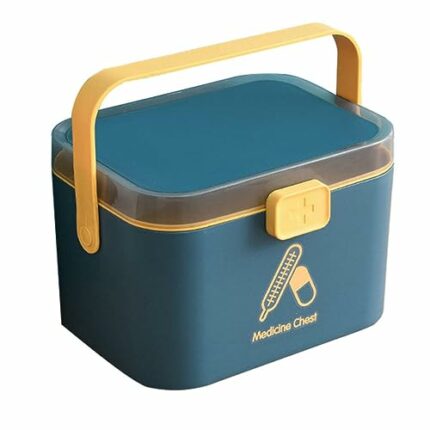 Cabilock Useful Household Medicine Box Multi- Layer Pill Box Portable Medicine Storage Box