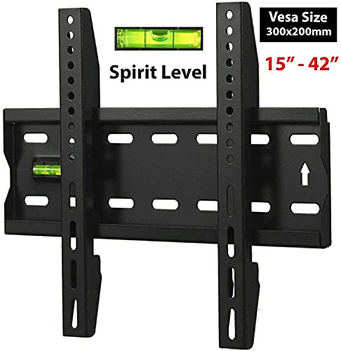 SHAFAH® 15" - 42" Inches Fixed TV Wall Bracket Mount For 15” 26” 30” 32” 37” 40” 42” 3D Sony Samsung Panasonic LG TVs LCD LED Plasma It Comes Wit