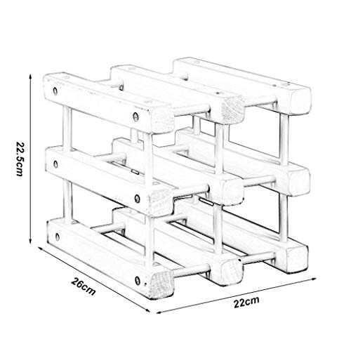 NEOCHY Wine Rack Double-Layer Three-Layer Solid Home Cabinet Wine Cabinet Rack/B