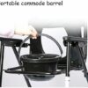 CNAOHGHN Portable Toilet Chair for Elderly People Bathroom Home Folding Bathroom Chair Stool Waterproof Nonslip Easy Assembly Chair with Toilet