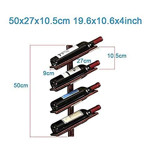 NEOCHY Wine Rack Modern Wall-Mounted Wine Bottle Storage Rack Display Stand Storage Rack Bar, Home Kitchen Storage Rack Living Room Decoration Di