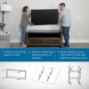 Philips Titlt TV Monitor Wall Mount Bracket for Most 30-80 Inch LED LCD OLED HDTV Flat Curved Screen TVs and Monitors with Max VESA 400x400mm up