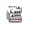 PIBM Fashion Creative Wine Rack Loft Industrial Vintage Wall-Mounted Pipe Wine Bottle and Wine Glasses Display Rack J1122