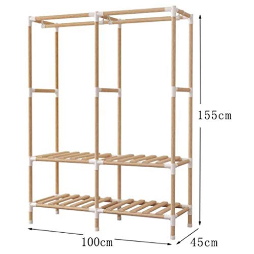 LUKEO Minimalist Wardrobe Storage Cabinet Closet Bedroom Furniture Wardrobe Fabric Wardrobe Closet