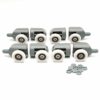 Shower Door Roller Pulley Shower Room Accessories Hanging Wheel for Sliding Door Top and Botter Fixed Single Wheel Replacement Accessories(8 Piec