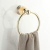 RAKUTE Bathroom Light Luxury Golden Stainless Steel Towel Ring, Towel Hanger Holder, Towel Rack, Towel Rail Bathroom Ring
