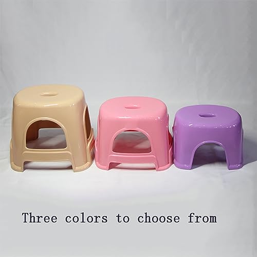Shower Stool Plastic Stackable Footstool portable waterproof,for bedroom,bathroom,kitchen,living room etc.,A,28 * 22 * 20