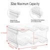Cq acrylic Plastic Free-Standing Water Bottle and Wine Rack Storage Organizer for Kitchen Countertops, Table Top, Pantry, Fridge Stackable,2 Pack