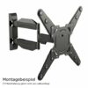 RICOO TV Wall Bracket Extender VA0100 Universal LED LCD OLED Monitor Television Mount Adapter Plate for VESA 200x200 to 400x400 Black