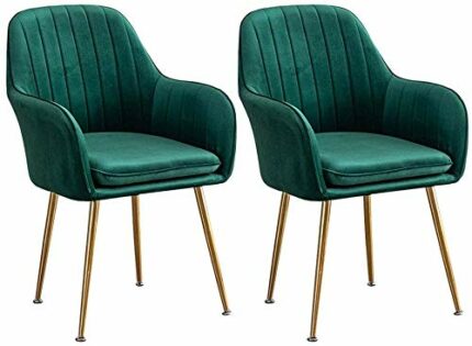 dining chair Kitchen Dining Room Furniture Chairs Set Of 2 Dining Chairs Flannelette Soft Padded Seat Metal Non Slip Feet Kitchen Chair Living Be