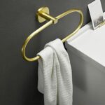 RAKUTE Nordic Oval Towel Rack, Bathroom Towel Ring, Circular Towel Ring, Oval Towel Hanger Holder Bathroom Ring