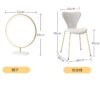 ZGJHFF Bedroom Velvet Dressing Table Makeup Table and Chair with Lighted Small Household Dressing Table
