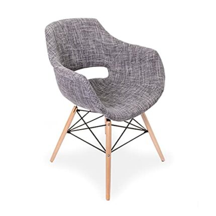 Life Interiors: Olivia Fabric Chair | Dining Chair | Upholstered | Fabric | Round Tub Chair | Modern Fabric Chair | Lounge, Kitchen, Dining, Café