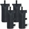 ABCCANOPY 112 Lbs Gazebo Weight Bags Industrial Grade Sand bags (4 Pack, Black)
