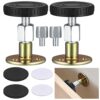 2 Packs Headboard Stoppers, Adjustable Threaded Bed Frame Anti-Shake Tool, Bed Wall Headboard Stoppers Anti-Shake Fixer, Prevent Rocking Headboar