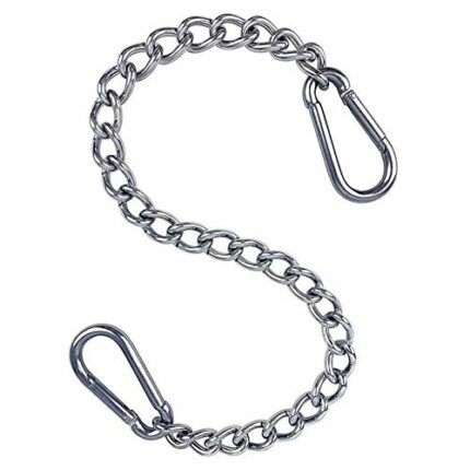 reakoo 50cm Hanging Chair Chain with 2 Carabiners Stainless Steel Hanging Kits Porch Swing Hammock Chain Kit, Punching Bag Hanging Hardware Hange