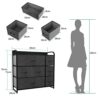 YITAHOME Chest of Drawers, Cationic Fabric 7-Drawer Storage Organizer Unit for Bedroom Living Room Closet, Sturdy Steel Frame, Easy Pull Fabric B