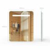 Super Slim Bathroom Mirror Horizontal | 1 Led Strips| Polished Edge Frameless | Defogger And Dimmer|Touch Switch|Copper Free Silver Backed, Suita