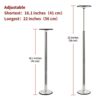 TYESTAND ST-1 Undermount Sink Support Brackets Stainless Steel and Aluminum Adjustable Sink Legs Installation and Repair System Kit For Kitchen S