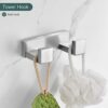 TNOMS Brushed Bathroom Hardware Accessories Set 4 Pcs Stainless Steel Wall Mounted Towel Bar Set, 23.6 Inch Towel Rack Set