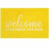 AAZZKANG Doormat Outdoor Entrance with Non Slip Rubber Backing Welcome Please Remove Your Shoes Mat Easy to Clean Indoor Door Mat for Entrance