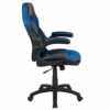 Flash Furniture X10 Gaming Chair, Ergonomic Office Chair for PC and Gaming Setups, Adjustable Gamer Chair with Back Support, LeatherSoft, Blue/Bl