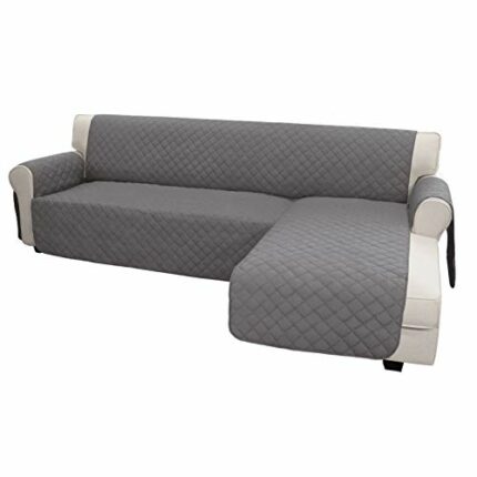 Greatime Sofa Slipcover L Shape Sofa Cover Sectional Couch Cover Chaise Lounge Slip Cover Reversible Sofa Cover Furniture Protector Cover for Pet