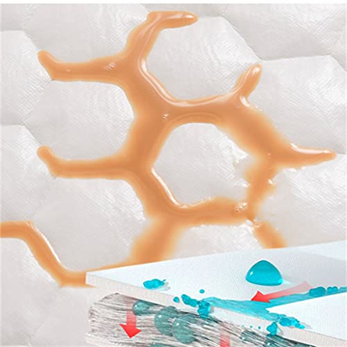 LIUZH Mattress Sheet Single Brushed Waterproof Mattress Cover Waterproof Dirty Dust Cover Mattress Cover (Color : D, Size : 180 * 200CM)