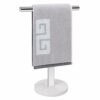 NearMoon T-Shape Hand Towel Holder-Bathroom Towel Rack-Stand with Balanced Base Towel Bar for Bathroom Kitchen Vanity Countertop, Modern Stand To