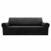 Deconovo Full Coverage Jacquard Sofa Covers Stretch Slipcovers Small Checks Polyester Anti-Slip Spandex Fabric Sofa Fabric Protector Couch Cover(